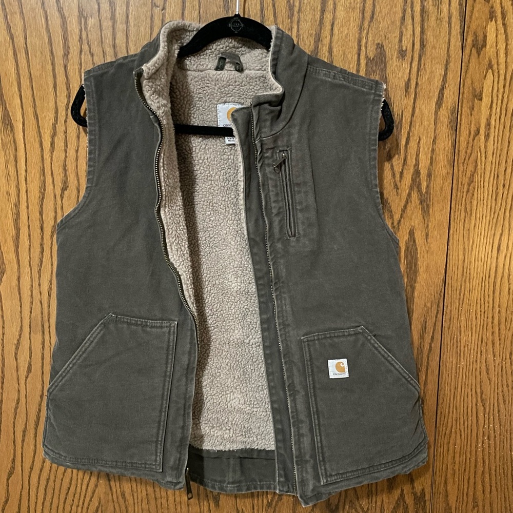 Olive Women’s Carhartt Lined Vest